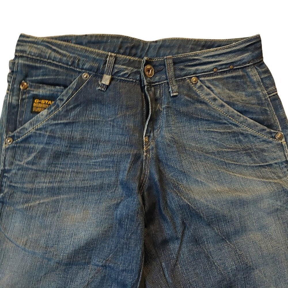 G-Star Raw Medin Loose Capital Denim Astor Blue Wash Jeans Sz 26 NWT - Picture 5 of 14